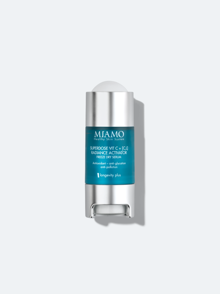 Medspa Srl Miamo Superdose Vit C+[C,L] Radiance Activator Freeze Dry Serum - Siero Viso Antiossidante Alla Vitamina C - 5 Ml Trattamento 10 Giorni